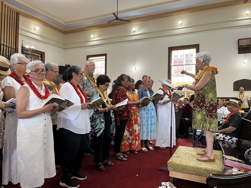 Gay leading choir